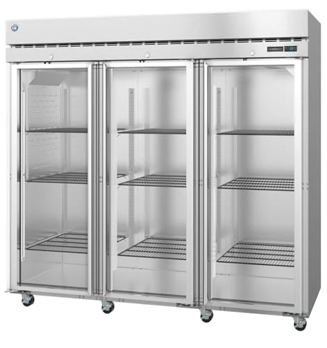 Three Section Commercial Glass Door Refrigerator, Hoshizaki