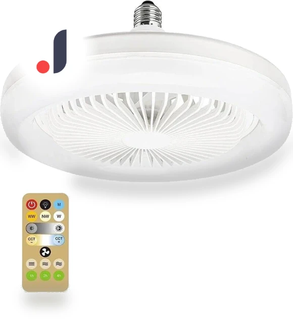 Ceiling Fan with LED Light and Remote Control — Ceiling Fans, Meiteai-All