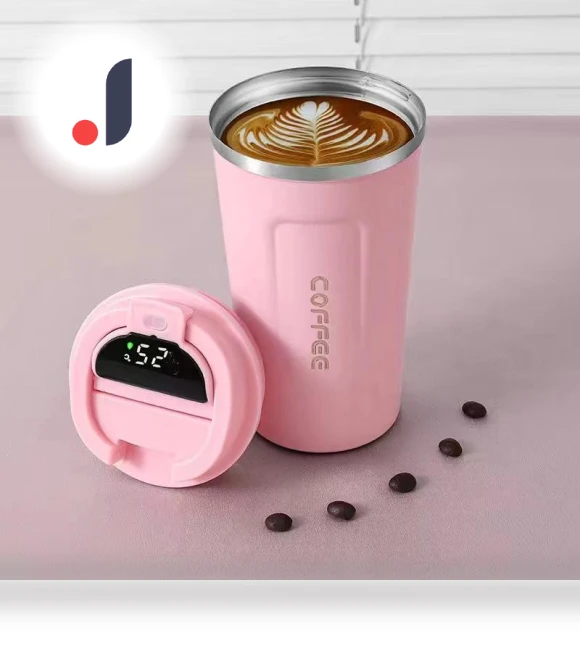 Insulated Stainless Steel Smart Coffee Mug — Beverage Warmers, XinGuo