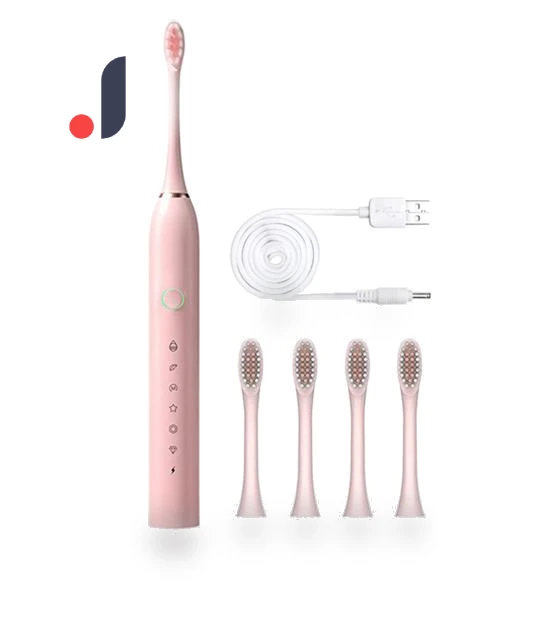Electric Toothbrush with 4 Brush Heads — Electric Toothbrush Heads, Refreshing Home