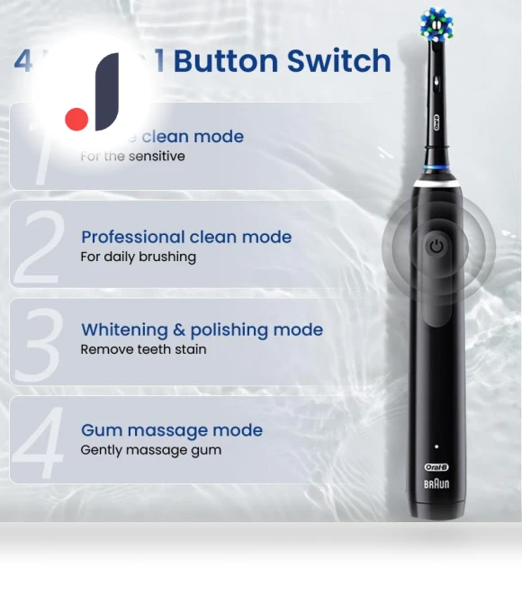Electric Toothbrush with Soft Bristles — Baby Toothbrushes, Light makeup