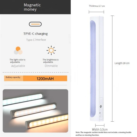 LED Touch Night Lamp with USB Charging, Binchi Lighting Appliances