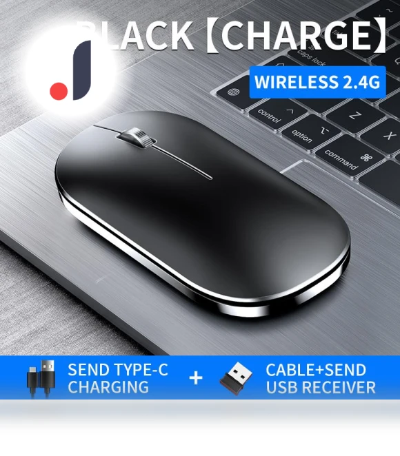 Rechargeable Bluetooth Silent Ergonomic Wireless Mouse — Mouse Pads