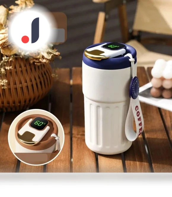 Smart Thermos with Digital LED Temperature Display — Travel Drinkware, Refreshing Home