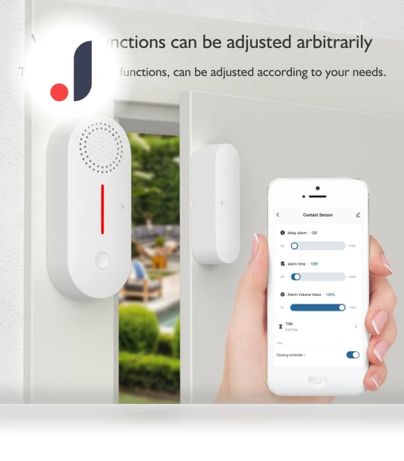 Smart Wi-Fi Alarm Sensor for Doors and Windows — Smart Home Security, Refreshing Home