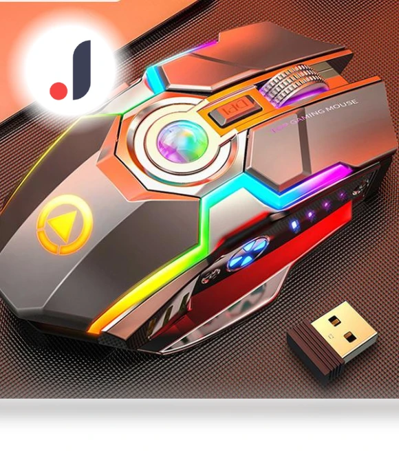 Wireless Gaming Mouse with LED Lighting — Mouse Pads, popmall