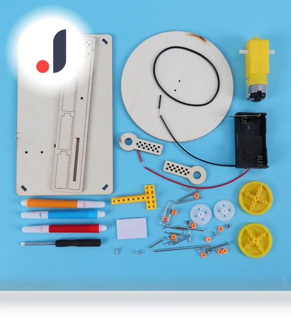 Creative Wooden Electric Plotter Drawing Robot STEM Model — Construction Kits, YDM Beauty Life