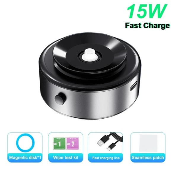 Magnetic Phone Holder with Wireless Charging, Auto Accessories Home