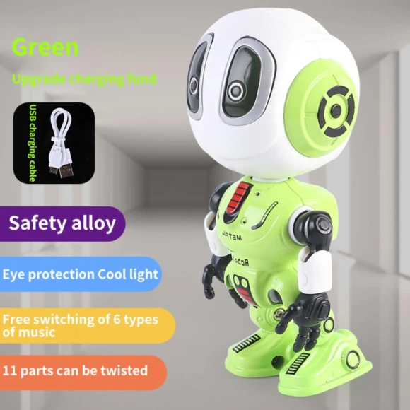 Mini Robot with Flashing LED Light — Coding Robot, OLY