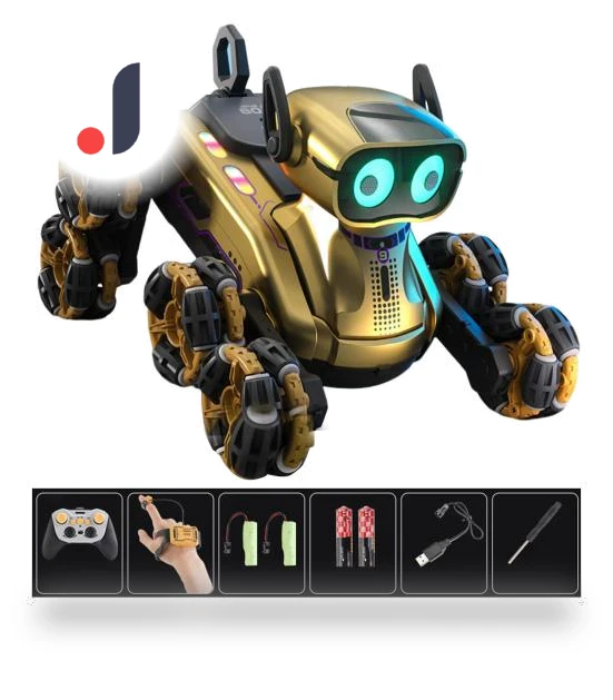 Robot Dog Toy with Remote Control and Light Music — Interactive Figures & Robots, bestlili