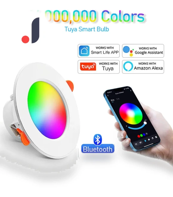 Smart Downlight LED Ceiling Light — Overhead Lighting, Rainbow Rain