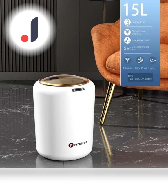 Smart Induction Trash Can — Waste Baskets, Refreshing Home