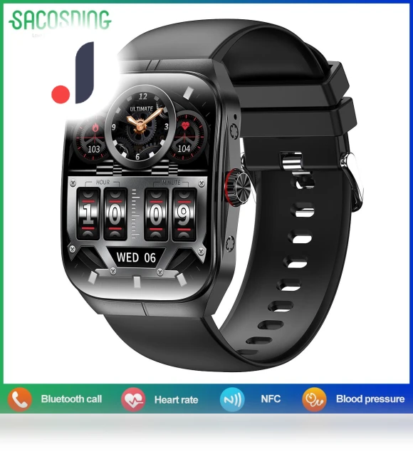 Smart Watch with 1.95-inch Amoled Display — Smartwatches, SACOSDING
