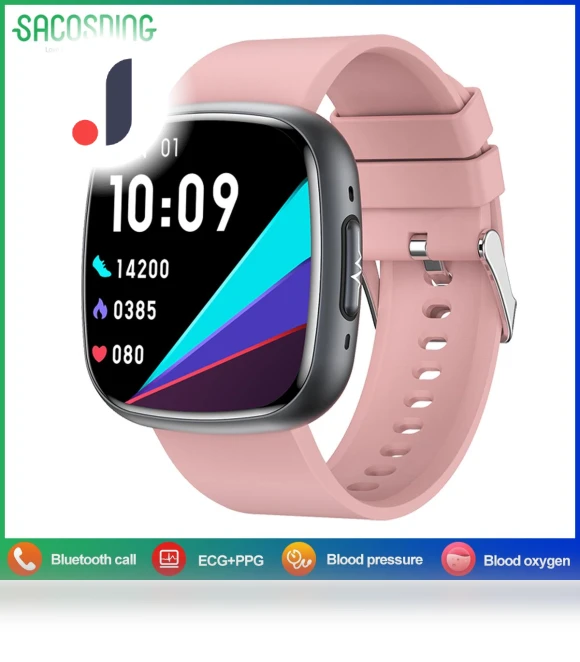 Smart Watch with ECG Heart Health Analysis — Smartwatches, SACOSDING