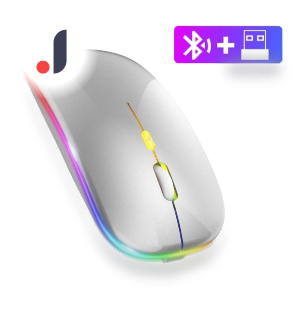 Wireless Mouse with RGB LED Backlight — Mouse Pads, Meiteai-All