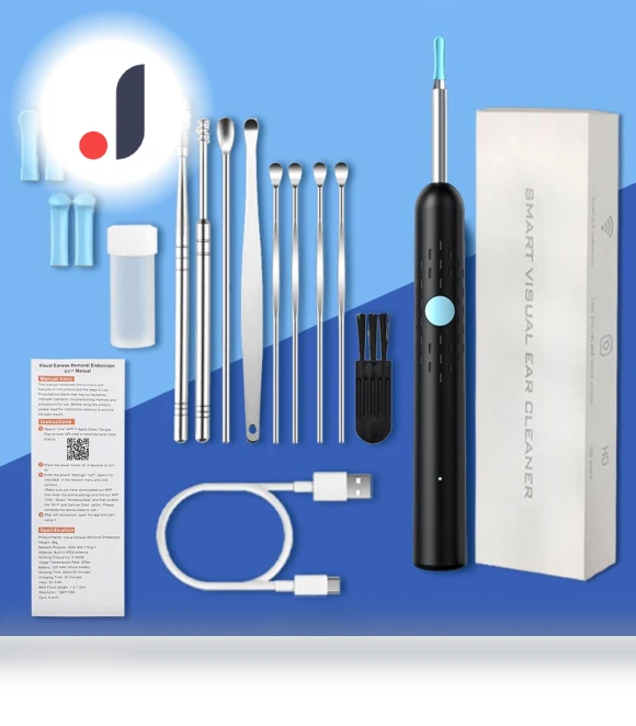 Wireless Smart Visual Ear Cleaner Otoscope — Syringes, Lntelligent Living Hall