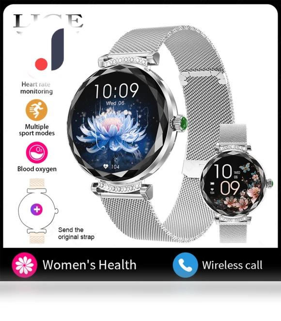Women's Smart Watch with AMOLED HD Display — Wearable Accessories, LIGE