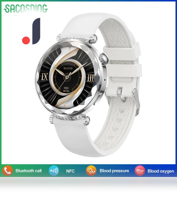 Women's Smart Watch with NFC and AMOLED HD Display — Smartwatches, SACOSDING