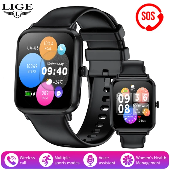 Bluetooth Call Sports Fitness Smart Watch — Smart Watch, LIGE