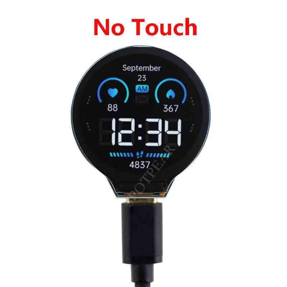 Development Board with Round Touch Screen, ElectroCN