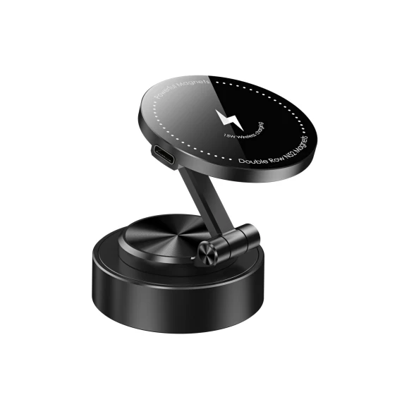 Magnetic Vacuum Adsorption Car Mount with Wireless Charger, Meiteai-All
