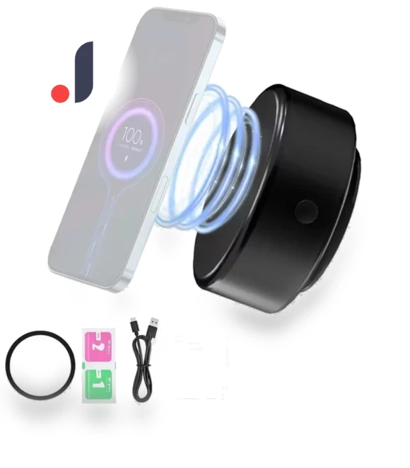 Magnetic Wireless Phone Holder with Charging — Dashboard Installation Kits, Modern Home Furnishing