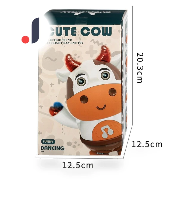 Singing And Dancing Cute Cow Music Lights Swing Dancing Robot Electric Doll — Playsets, HobbyWorld