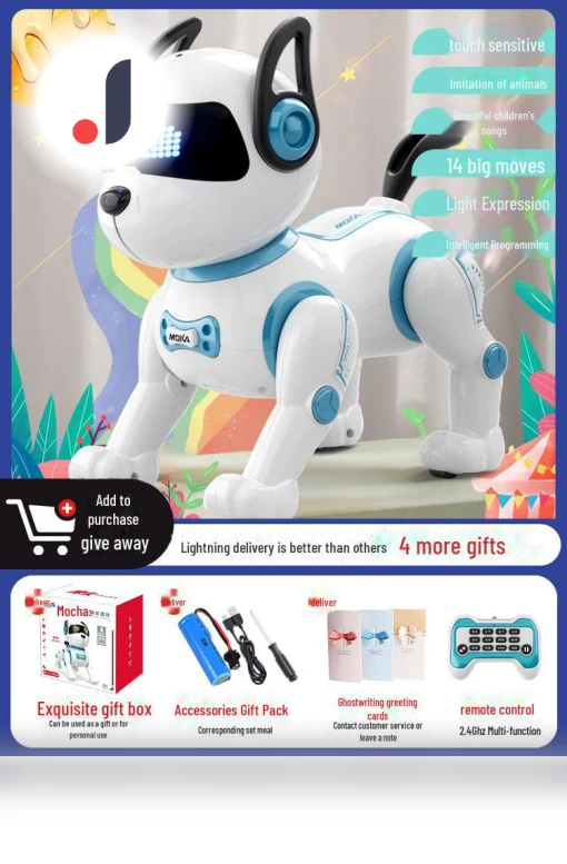 Smart Bionic Robot Dog — Interactive Figures & Robots, VantaGoods
