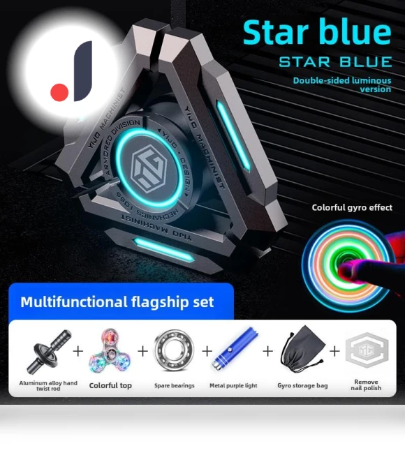 Smart Black Technology Fidget Spinner — Stress Relievers, Toys-Glory Fourall