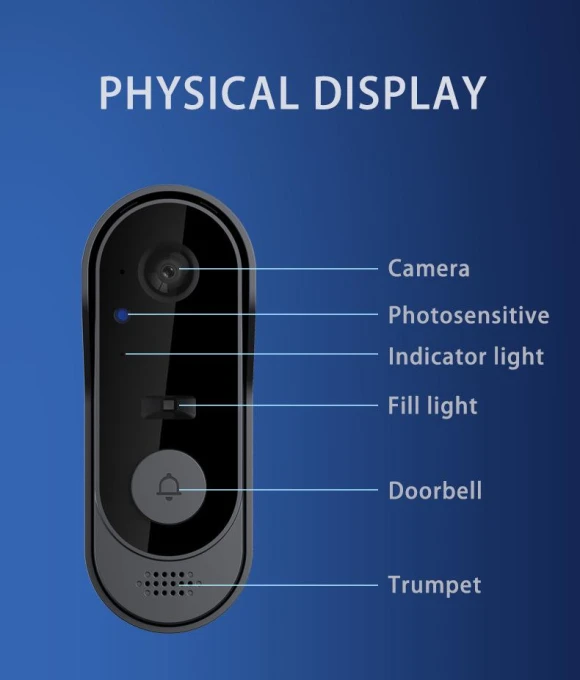 Waterproof Smart Video Doorbell, ElectroCN