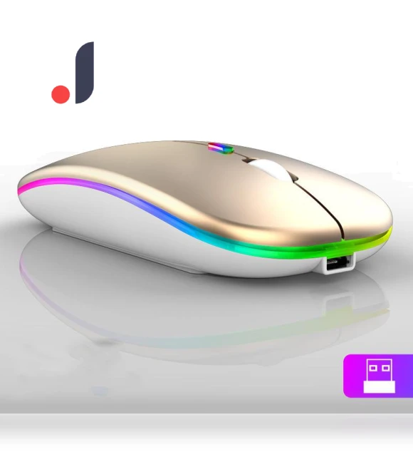 Wireless Mouse with RGB LED Backlight — Mouse Pads, Uav parts center