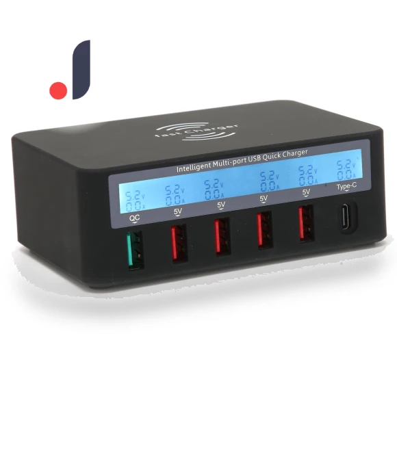 Wireless MultiPort USB Fast Charging TypeC Hub with Smart Display — Power Hubs, Honor Electronics