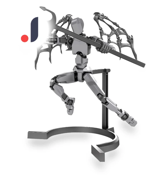 3D Printed Titan Robot Mobile Doll Set — Collectible Statues, Glasses