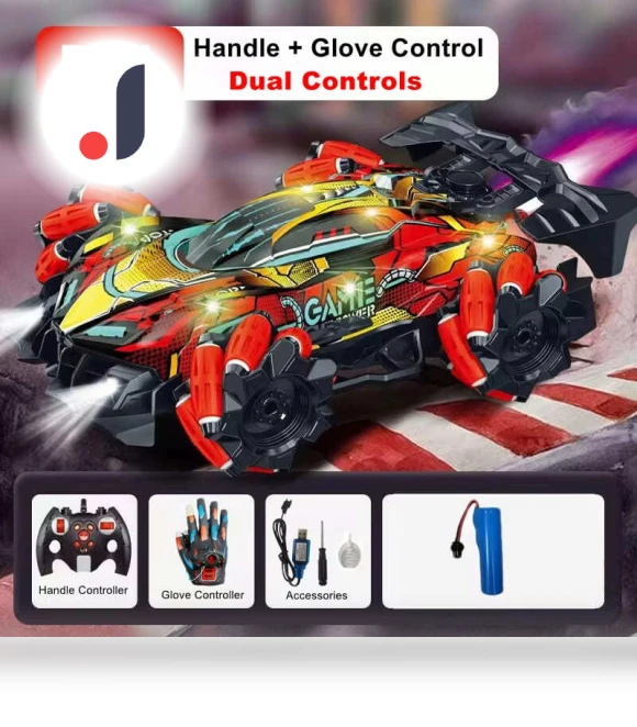 4WD Drift Car with Sprayer, Lights, Gesture Sensor — Toy Vehicles, LYZRC