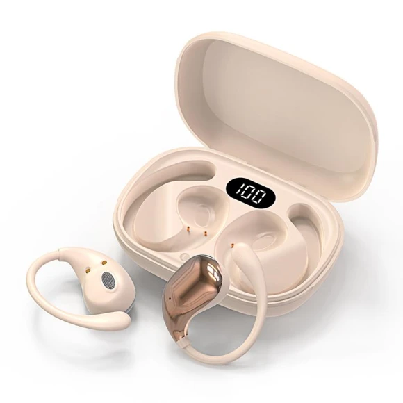 Bluetooth Headphones with LED Display — Wireless Earbuds, Meiteai-Electronics