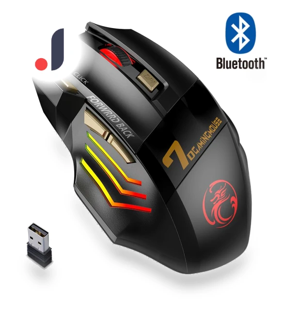 Rechargeable Wireless Bluetooth Gaming Mouse — Mouse Pads, Essager Electronic
