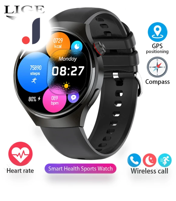 Smart Watch HD with Full Touch Screen — Wearable Accessories, LIGE