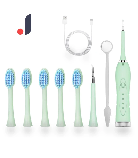 Waterproof Electric Toothbrush with 5 Brush Heads — Chargers, VITA Dogdog Smartwear