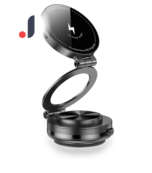 15W Wireless Charger Magnetic Phone Holder — Dashboard Installation Kits, Dream Garage