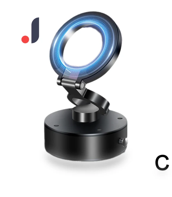 360° Rotating Universal Vacuum Magnetic Phone Holder — Dashboard Installation Kits, Auto Launcher