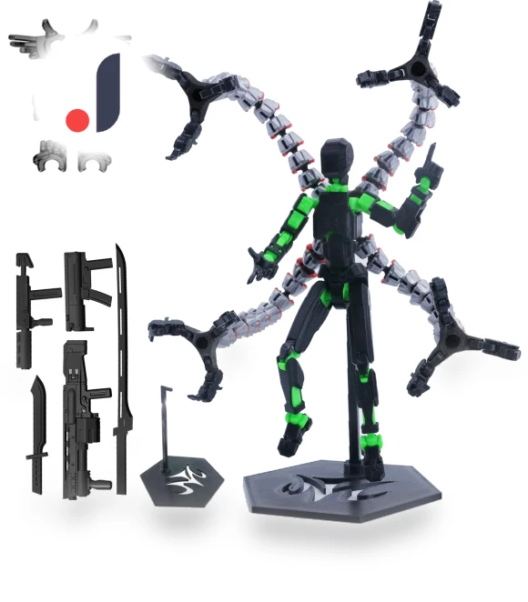 3D Printed Titan Robot Mobile Doll Set — Collectible Statues, Joliannss