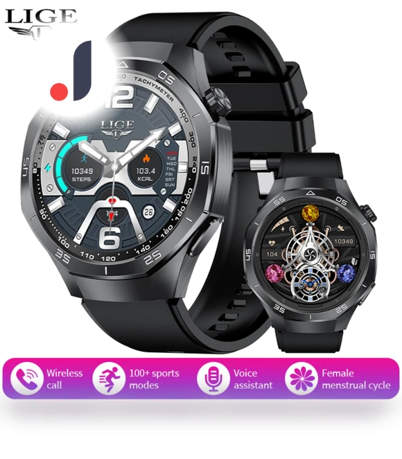 Bluetooth Call Waterproof Smart Fitness Watch — Smartwatches, LIGE