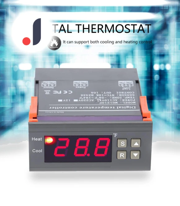 Digital Temperature Control Controller Thermostat — Home Climate Control, Fishine