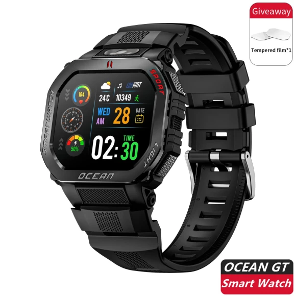 Ocean GT Waterproof Durable Outdoor Smartwatch — Smart Watch, LOKMAT