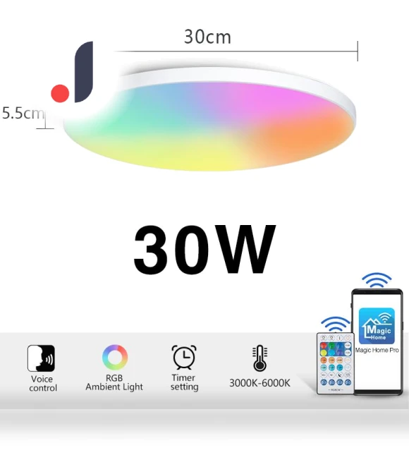 RGB LED Smart Ceiling Light — Smart Home Modules, Rainbow Rain