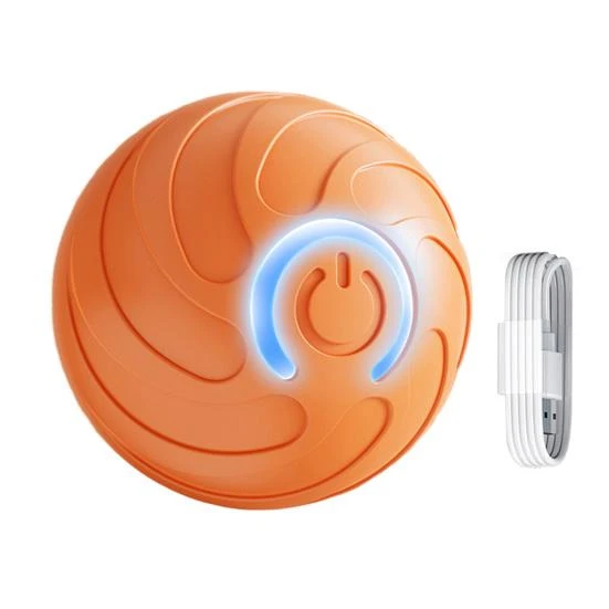 Rolling Ball for Pets with LED Light — Automatic Cat Toy, Amusedly