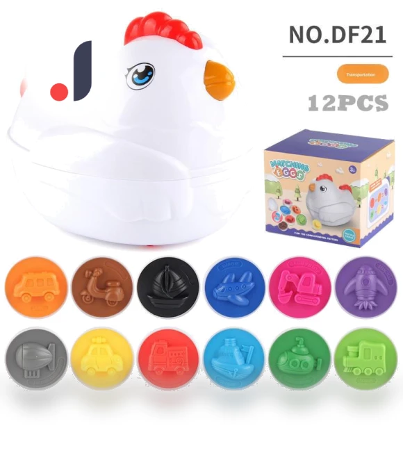 Smart Egg Traffic Pairing Toy — Infant & Early Childhood Playthings, Serene Greens