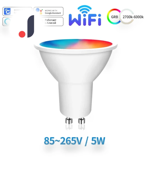 Smart LED Bulbs WiFi GU10 RGB CW WW — LED, Modern Home Furnishing