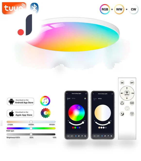 Smart LED Ceiling Light — Overhead Lighting, Build My Home