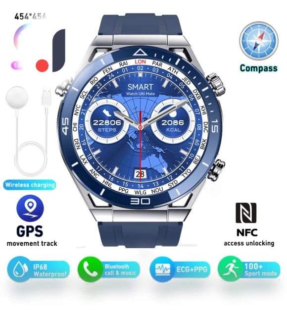 Smart Watch with ECG+PPG — Smartwatches, Tiktop2